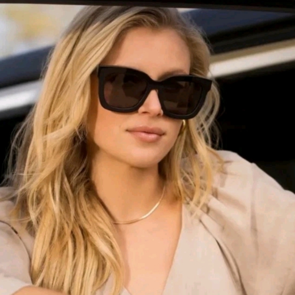 Diff Womens Black Carson Large Frame Polarized St… - image 2